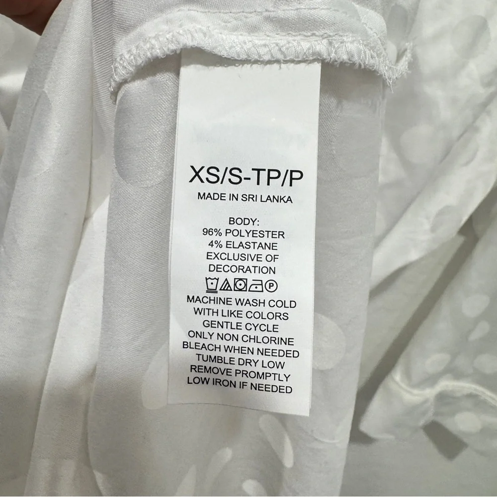 Kate Spade New York Bridal Robe Mrs White Polka Dot XS